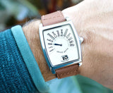 SOLDOUT: Gerald Genta Retro Solo RS0.M.10 Automatic White Dial Jump Hour Factory Bracelet w Factory Box