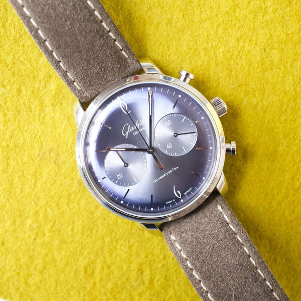 SOLDOUT: Glashütte Original Sixties Chronograph 2022 13934042204 42MM Factory Box Papers Warranty Card