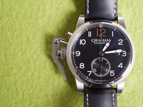 SOLDOUT: Graham Chronofighter AN2CXAS 42MM Chronograph Black Dial Automatic Box and Paper 2016
