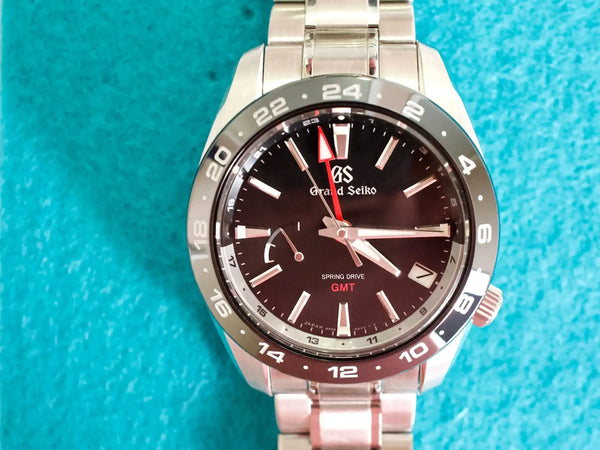 SOLDOUT: Grand Seiko Sport Collection SBGE201 44MM GMT Black Ceramic Bezel Spring Drive Automatic Box