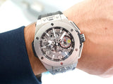 SOLDOUT: Hublot Big Bang Ferrari 401.NX.0123.VR 45MM Titanium Chronograph Limited to 1000 Box Papers Serviced 2025