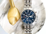 SOLDOUT: IWC Pilot Chronograph IW377717 Le Petit Prince 43MM Blue Dial SERVICED Automatic Box