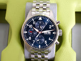 SOLDOUT: IWC Pilot Chronograph IW377717 Le Petit Prince 43MM Blue Dial SERVICED Automatic Box