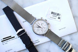 SOLD OUT: IWC Portofino Chronograph IW391027 42MM Day Date Chronograph Silver Steel Box Automatic Comes w/Service Papers