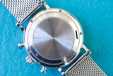 SOLD OUT: IWC Portofino Chronograph IW391027 42MM Day Date Chronograph Silver Steel Box Automatic Comes w/Service Papers