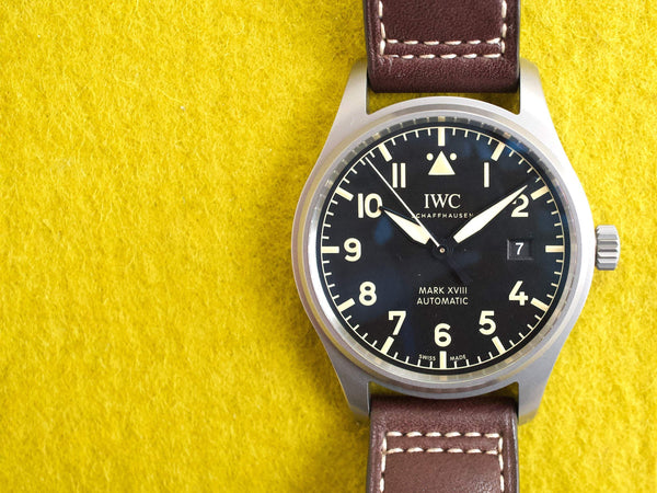 SOLDOUT: IWC Pilot Mark XVIII Heritage IW327006 41MM Titanium 2017 Box and Papers