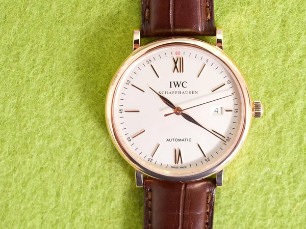 SOLDOUT: IWC Portofino Automatic IW356504 18K Rose Gold 40MM White Dial Automatic Box