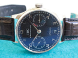 SOLDOUT: IWC Portuguese Automatic IW500109  Black Dial 42MM 7 Day Power Reserve 5001 500109 Box Papers