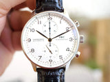 SOLDOUT: IWC Portuguese Chronograph IW3714 41MM White Dial Box and Papers
