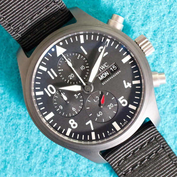 IWC Pilot Chronograph Top Gun IW389101 44.5MM Automatic Ceramic Mint Factory Warranty Box Papers 2023