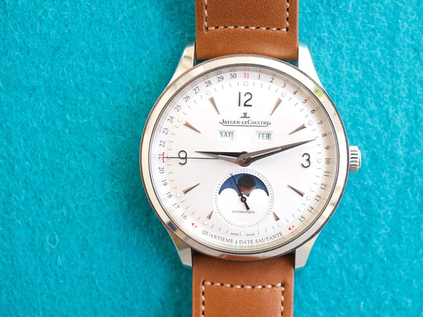 SOLDOUT: Jaeger-LeCoultre Master Control Q4148420 Calendar JLC Moon Phase Steel 40MM  2022 Box Papers