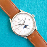 SOLDOUT: Jaeger-LeCoultre Master Control Q4148420 Calendar JLC Moon Phase Steel 40MM  2022 Box Papers