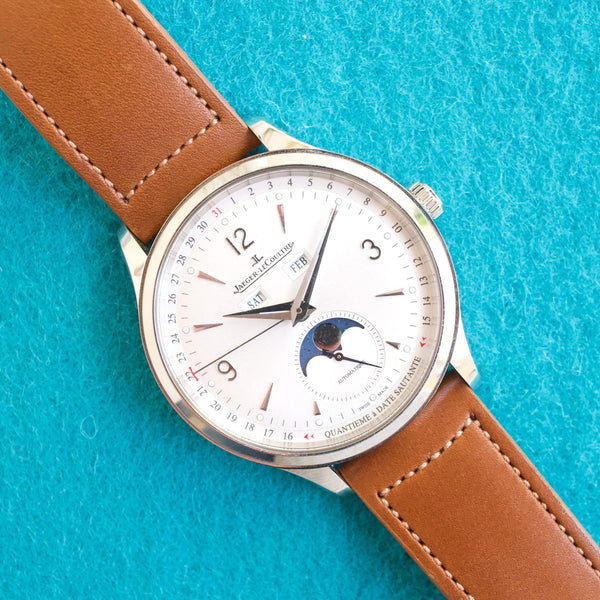 SOLDOUT: Jaeger-LeCoultre Master Control Q4148420 Calendar JLC Moon Phase Steel 40MM  2022 Box Papers