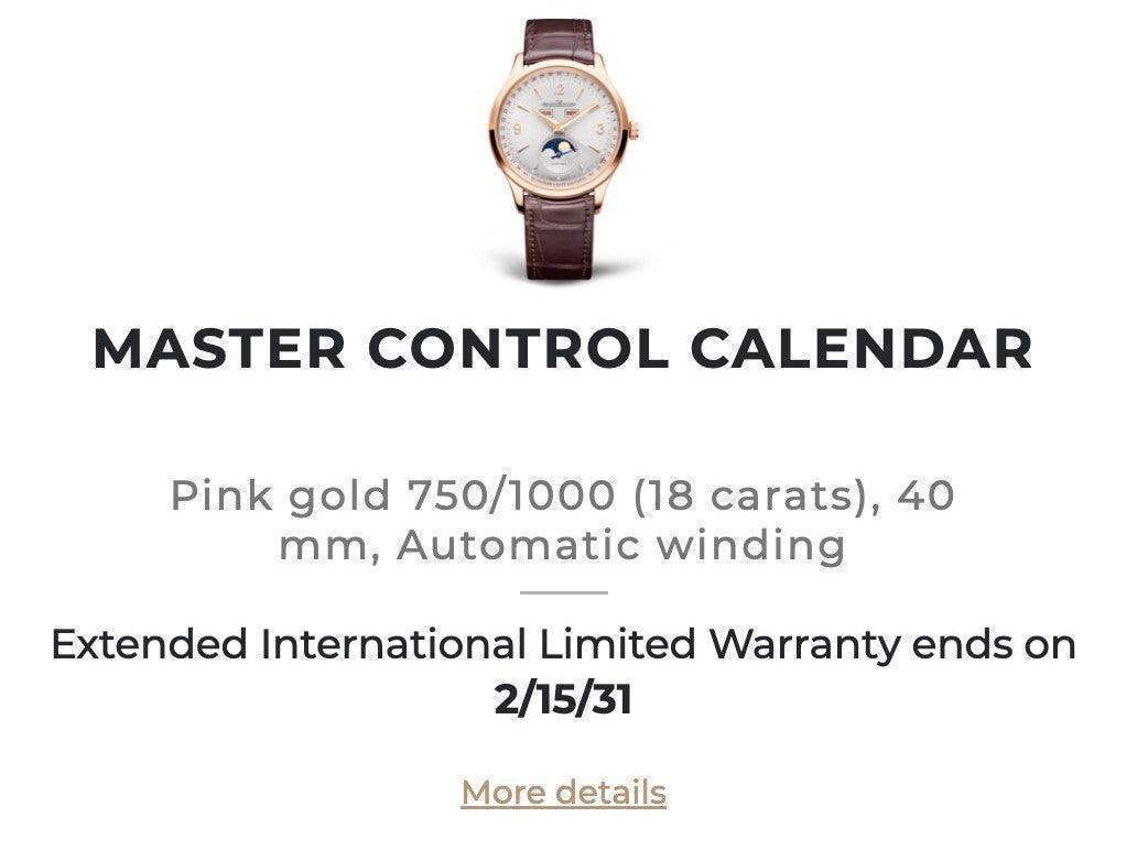 Jaeger LeCoultre Q4142520 Master Calendar Rose Gold 40MM Factory Warranty Box and Papers 2023 WearingTime Luxury Watches