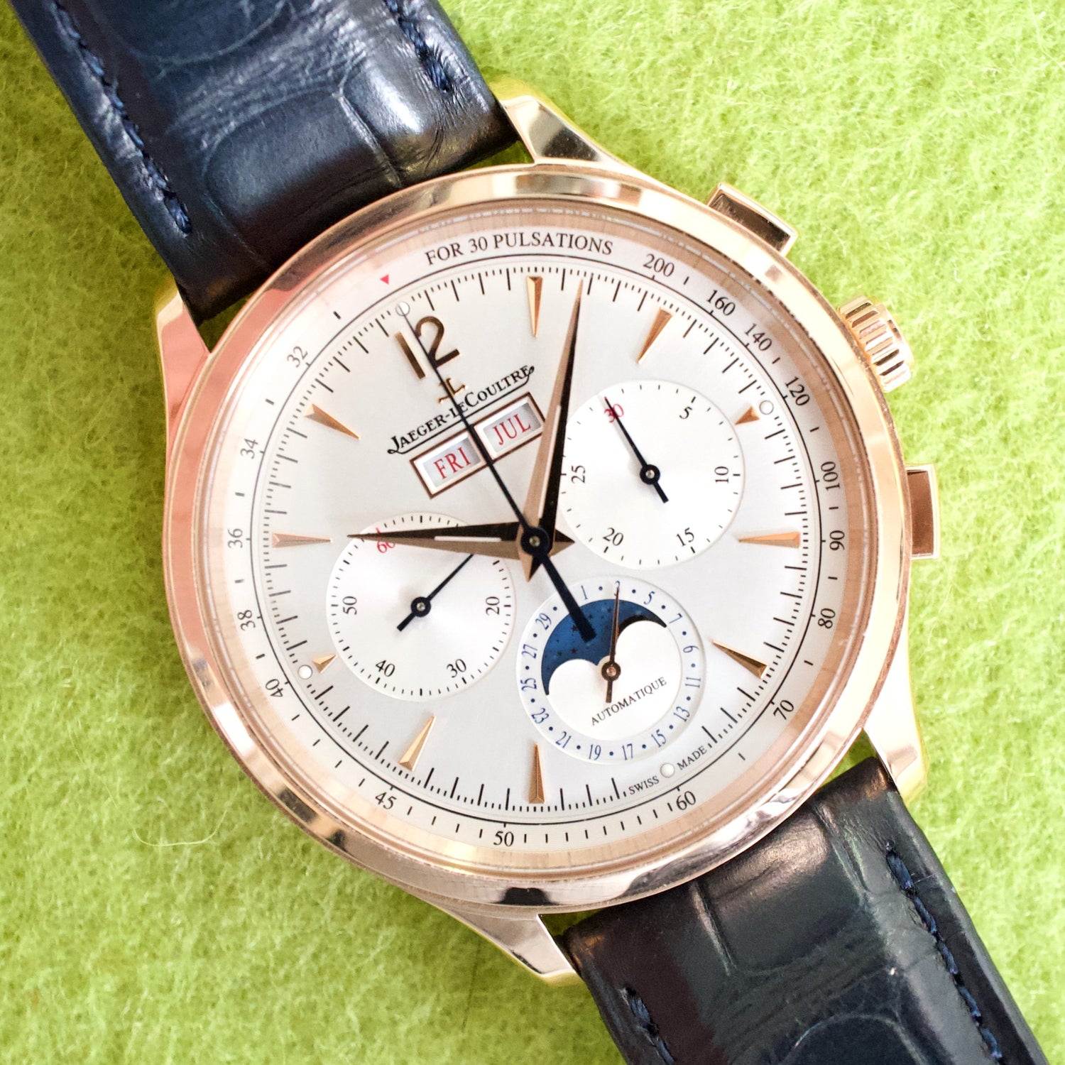 Jaeger-LeCoultre Q4132520 Master Control Chronograph 40MM 18K ROSE GOLD Moonphase Full Calendar  Factory Warranty Box Papers 2022