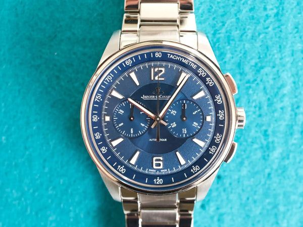 SOLDOUT: Jaeger-LeCoultre Polaris Chronograph Q9028480 42MM Automatic Blue Dial Serviced Box Papers 2019