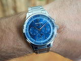 SOLD OUT: Jaeger Lecoultre Q4138180 Master Control Calendar Blue Dial 40MM Box and Papers 2 STRAPS