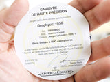 SOLDOUT: Jaeger-LeCoultre Geophysic 1958 Q8008520 38MM Factory Serviced Limited to 800  Box Papers 2021