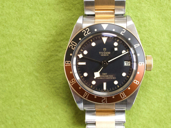 SOLDOUT: Tudor Black Bay GMT 79833MN 41MM Automatic Gold and Steel Box Papers Factory Tudor Warranty