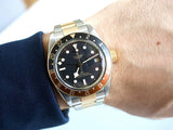 SOLDOUT: Tudor Black Bay GMT 79833MN 41MM Automatic Gold and Steel Box Papers Factory Tudor Warranty