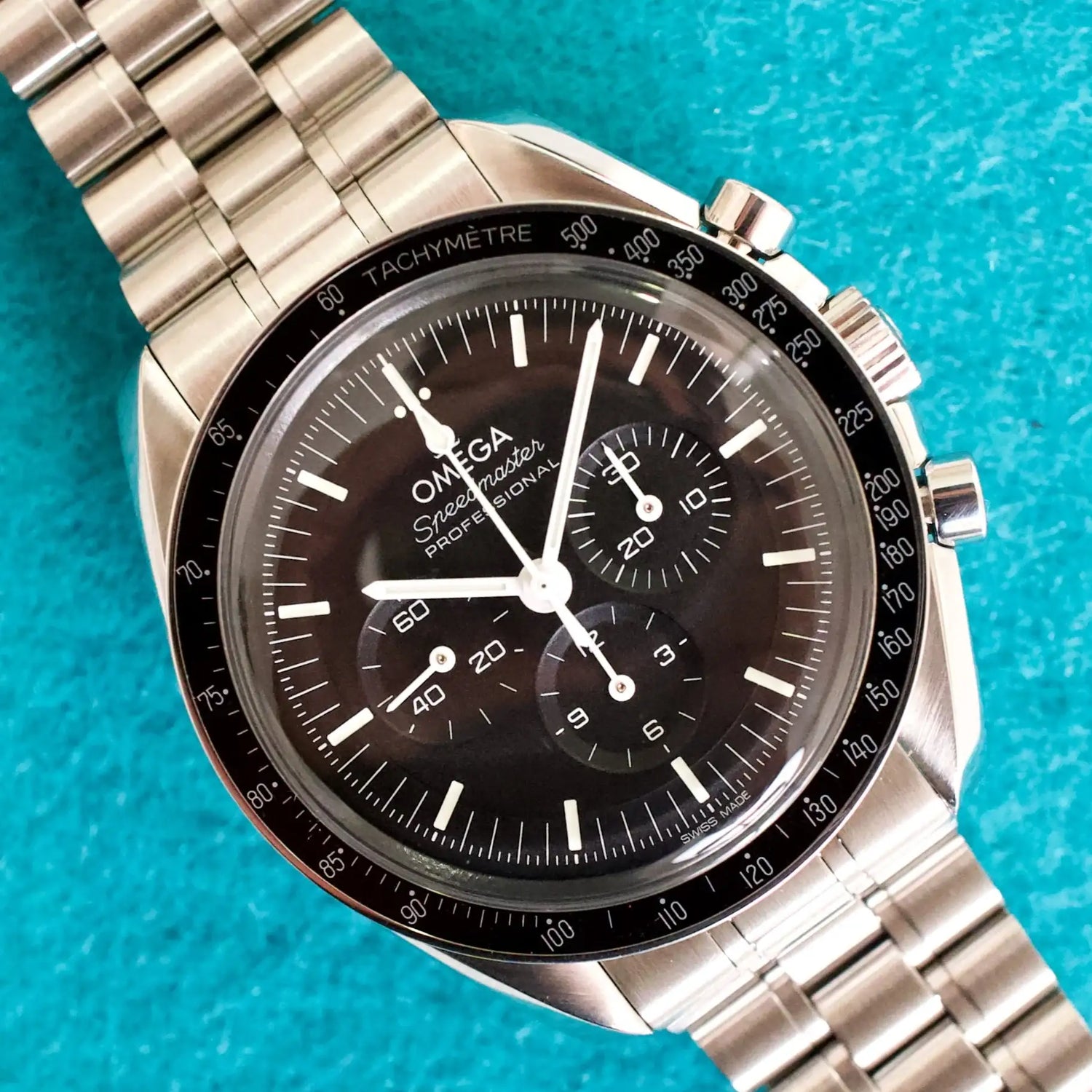 SOLDOUT: Omega Speedmaster Professional Moonwatch 310.30.42.50.01.001 42MM Hestalite Chronograph Manual Winding Box Papers 2022