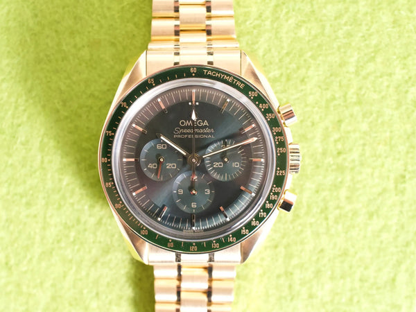 SOLDOUT: Omega Speedmaster Professional Moonwatch 310.60.42.50.10.001 Moonshine 42MM 18K Yellow Gold Manual Winding Brand New Box Papers 2025