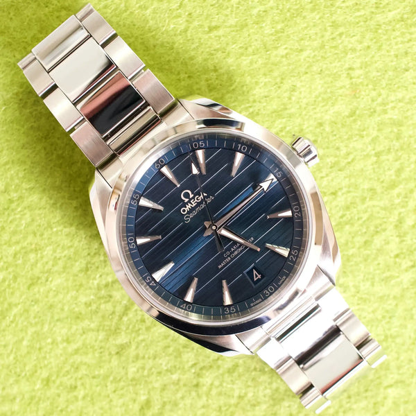 SOLDOUT: Omega Seamaster Aqua Terra 150M 220.10.41.21.03.004 Blue Dial 41MM Automatic Box Papers 2023
