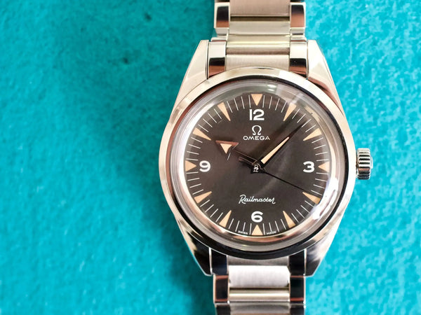 SOLDOUT: Omega Seamaster Railmaster 220.10.38.20.01.002 Automatic 38MM The 1957 Trilogy Limited Edition Box Papers 2024