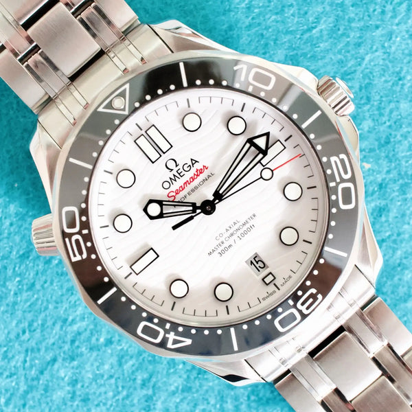 SOLDOUT: Omega Seamaster Diver 300 M 210.30.42.20.04.001 42MM White Dial Automatic Full links Box Papers 2026