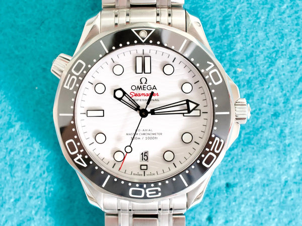 SOLDOUT: Omega Seamaster Diver 300 M 210.30.42.20.04.001 42MM White Dial Automatic Full links Box Papers 2026