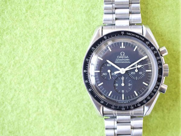 SOLDOUT: Omega Speedmaster 145.022 42MM Chronograph Black Dial Factory Box