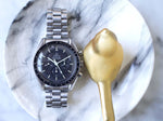Omega Speedmaster 145.022 42MM Chronograph Black Dial Factory Box - WearingTime Luxury Watches