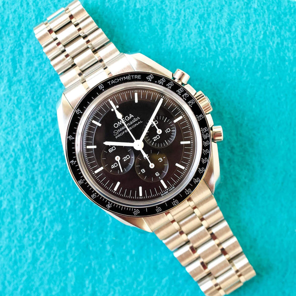 SOLDOUT: Omega Speedmaster Professional Moonwatch Sapphire 2022 42MM 31030425001002 Factory Omega Warranty Omega Bracelet Box and Papers