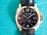 SOLDOUT: Panerai Luminor 1950 BiTempo PAM01361 44MM Automatic GMT Factory Warranty Box Papers 2024