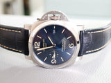 SOLDOUT: Panerai Luminor 1950 3 Days PAM01033 GMT 44MM Automatic Stainless Steel Blue Dial Box