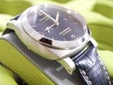 SOLDOUT: Panerai Luminor 1950 3 Days PAM01033 GMT 44MM Automatic Stainless Steel Blue Dial Box
