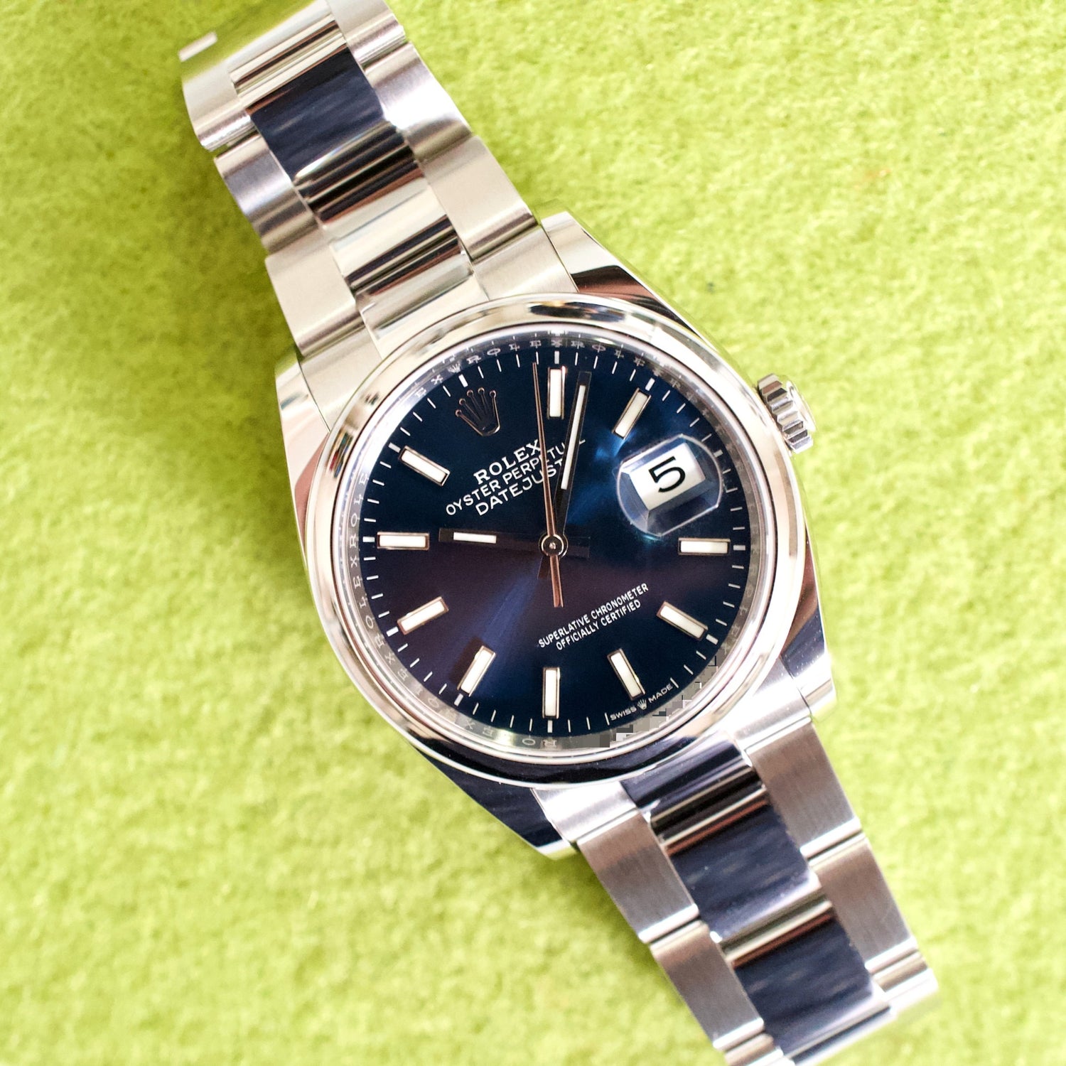 Rolex Datejust 126200 36MM Blue Dial Automatic Brand New Box Papers 2023