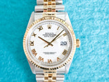 SOLDOUT: Rolex Datejust 16233 36MM Automatic 18k Two-Tone Jubilee Mint Serviced Box 1996