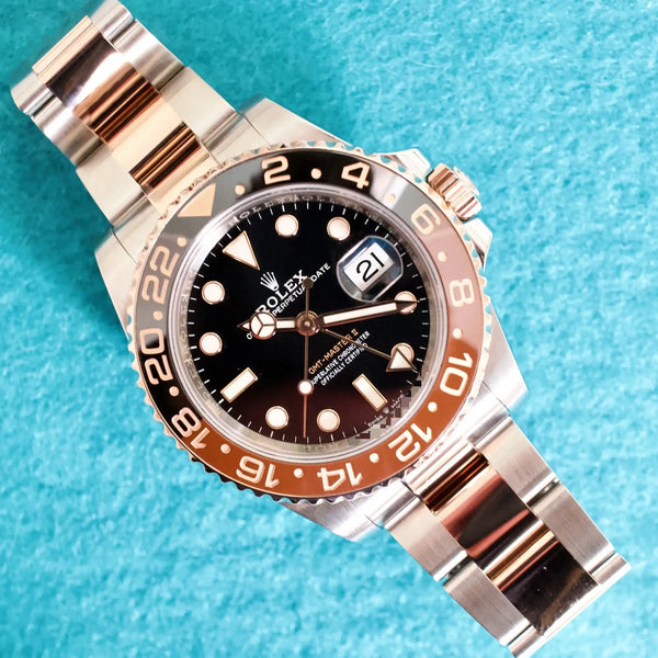 SOLDOUT: Rolex GMT-Master II 126711CHNR 40MM Root Beer 18K Two-Tone Rose Gold Automatic Rolex CPO Box Papers 2025