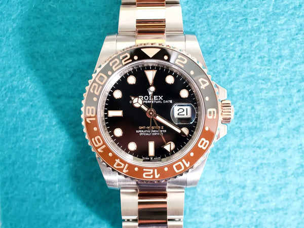 SOLDOUT: Rolex GMT-Master II 126711CHNR 40MM Root Beer 18K Two-Tone Rose Gold Automatic Rolex CPO Box Papers 2025