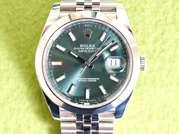 SOLDOUT: Rolex Datejust 126300 41MM Automatic Mint Green Jubilee Brand New Factory Warranty Box Papers 2025