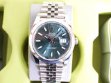 SOLDOUT: Rolex Datejust 126300 41MM Automatic Mint Green Jubilee Brand New Factory Warranty Box Papers 2025