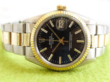 SOLDOUT: Rolex Oyster Perpetual Date 1500 Two Tone 14k gold and steel 34MM Automatic 1980