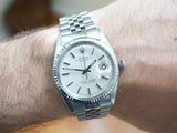 SOLDOUT: Rolex Datejust 1601 36MM 18K Bezel Near Mint Condition Rolex Box