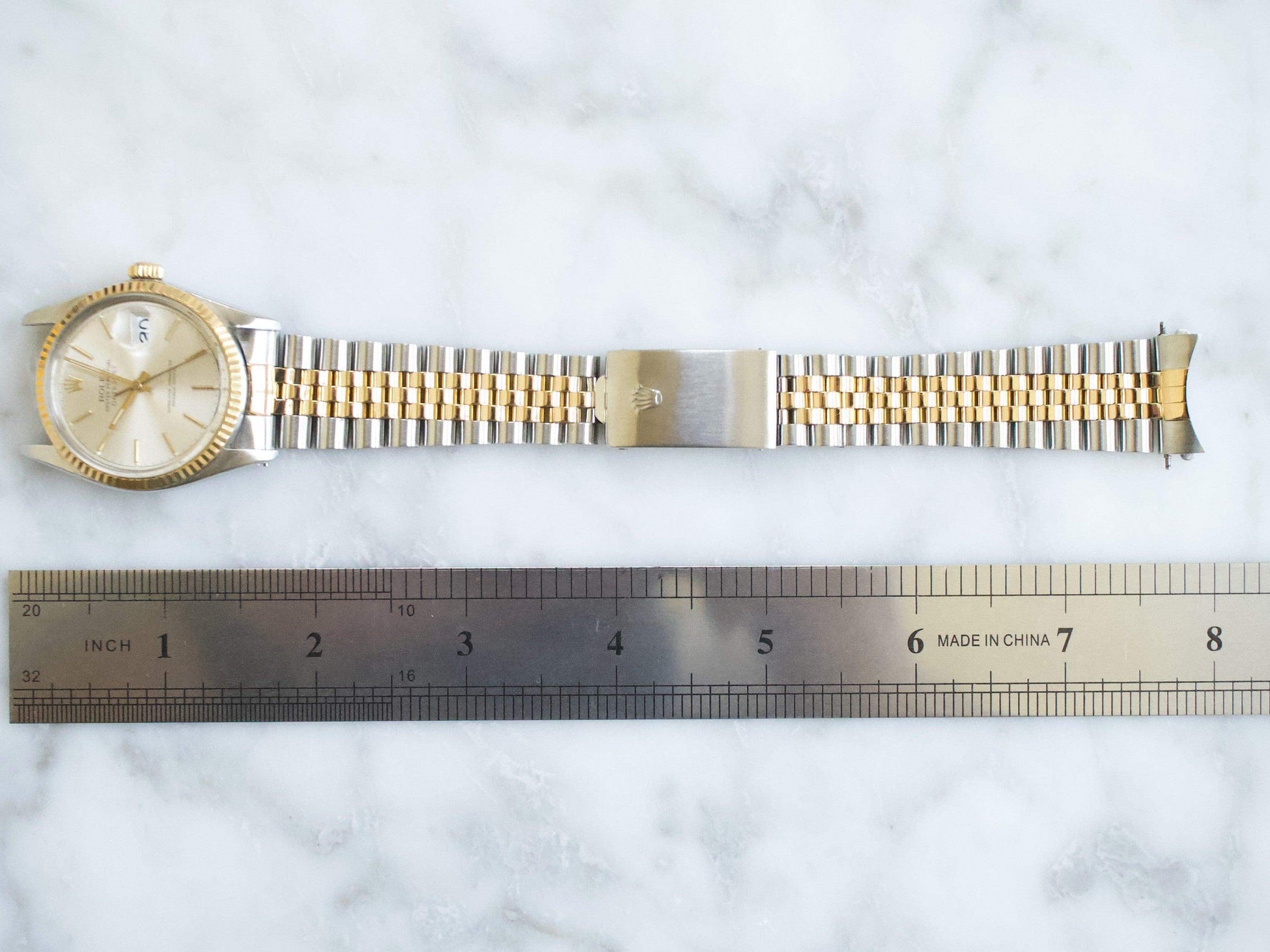 Rolex Datejust 16013 36MM Two Tone 18k Jubilee Quickset Date Factory Rolex Box 1985 - WearingTime Luxury Watches