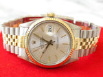Rolex Datejust 16013 36MM Two Tone 18k Jubilee Quickset Date Factory Rolex Box 1985 - WearingTime Luxury Watches