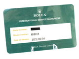 Sold Out: Rolex 16014 Datejust 36 Quickset Factory Rolex Service Box Card 18k Bezel Automatic (Serviced by Rolex in 2021)