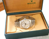 SOLDOUT: Rolex Datejust 36MM 16030 Automatic Silver Dial Steel Jubilee Bracelet Box 1979