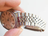 SOLDOUT: Rolex Datejust 36MM 16030 Jubilee  Engine Turned Bezel 1980 1 Year Warranty Box And Papers