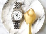 SOLDOUT: Rolex Datejust36 16030 Rare Buckley Dial Automatic White Dial Factory Rolex Box